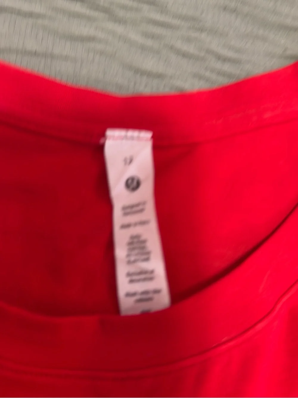 lululemon athletica Red T-Shirt